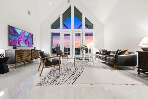 Interior, Living room, Marble, Recessed Lighting