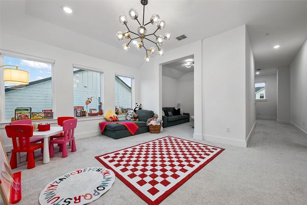 Dining room, Interior, Living room, Pendant Lights, Recessed Lighting