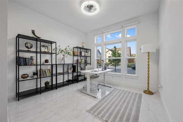 Home Office, Interior, Marble