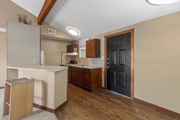 Interior, Kitchen, Wooden Beams, Wood Texture Flooring