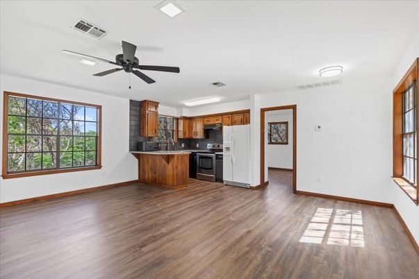 Interior, Kitchen, Wood Texture Flooring