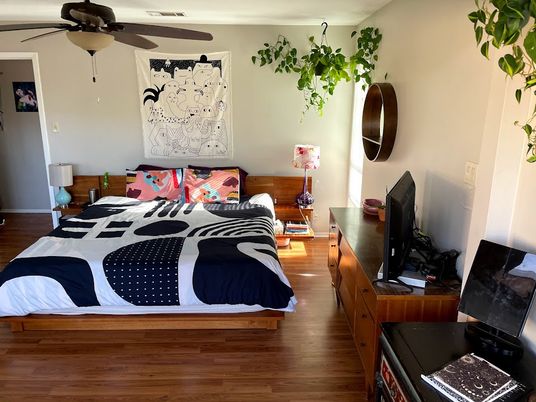 Bedroom, Interior, Wood Texture Flooring