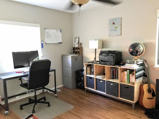 Home Office, Interior, Wood Texture Flooring