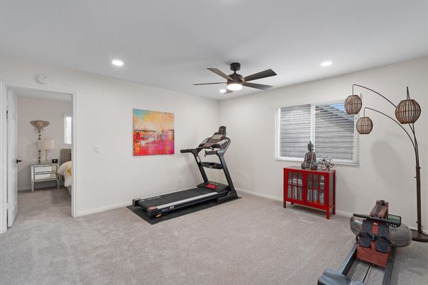 Fitness Equipment, Interior, Recessed Lighting