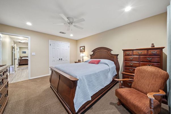 Bedroom, Interior, Recessed Lighting