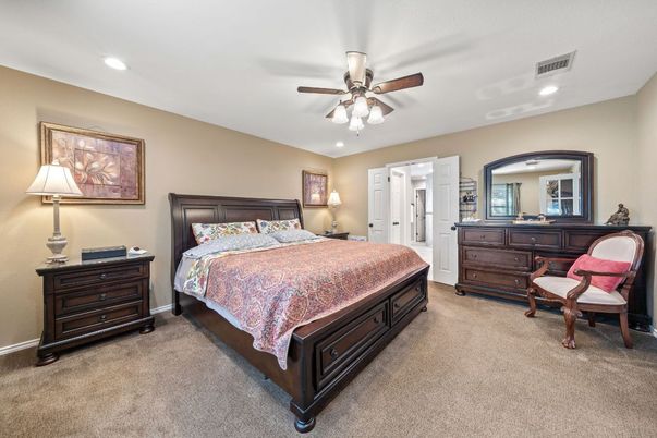 Bedroom, Interior, Recessed Lighting