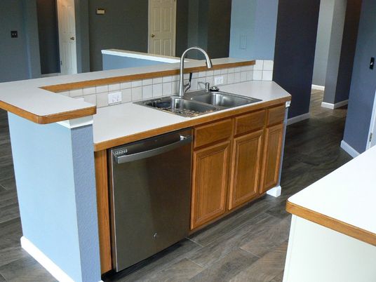 Interior, Kitchen, Wood Texture Flooring