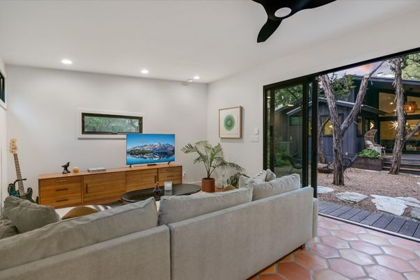 Interior, Living room, Recessed Lighting