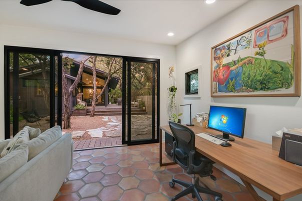 Home Office, Interior, Recessed Lighting