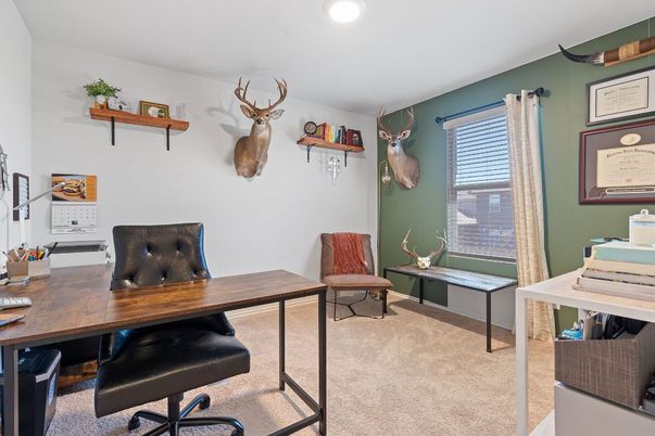 Home Office, Interior, Recessed Lighting