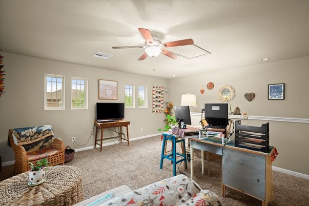 Home Office, Interior, Recessed Lighting