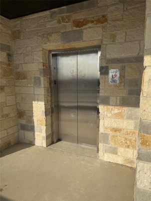 Elevator, Interior, Stone Walls