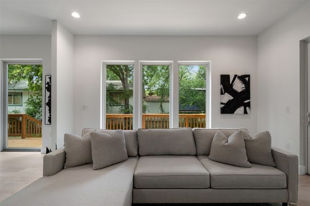Interior, Living room, Recessed Lighting