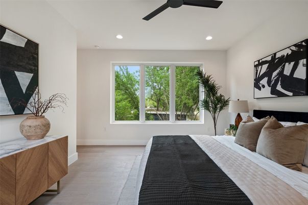 Bedroom, Interior, Recessed Lighting