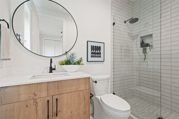 Bathroom, Glass Shower, Interior