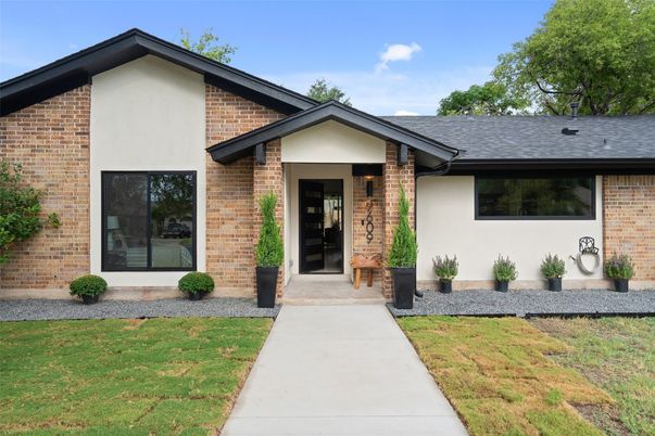 Exterior, Facade, Brick Facade, Modern