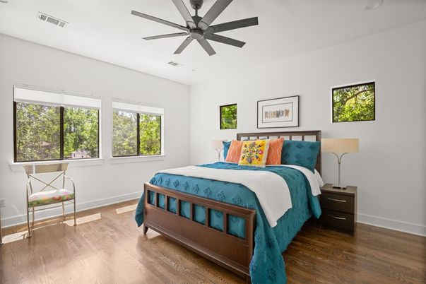 Bedroom, Interior, Wood Texture Flooring