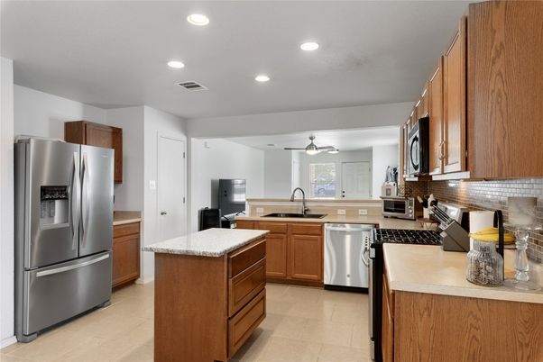 Interior, Kitchen, Recessed Lighting, Stainless Steel Appliances