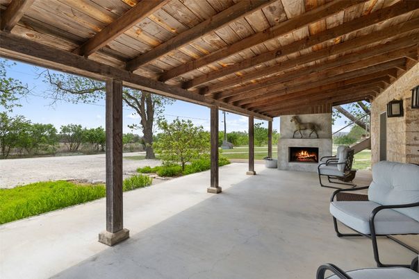 Backyard, Exterior, Fireplace