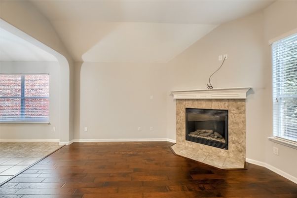 Empty room, Fireplace, Interior, Wood Texture Flooring