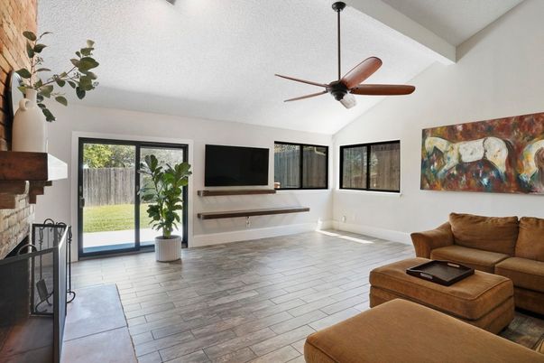Fireplace, Interior, Living room, Wood Texture Flooring