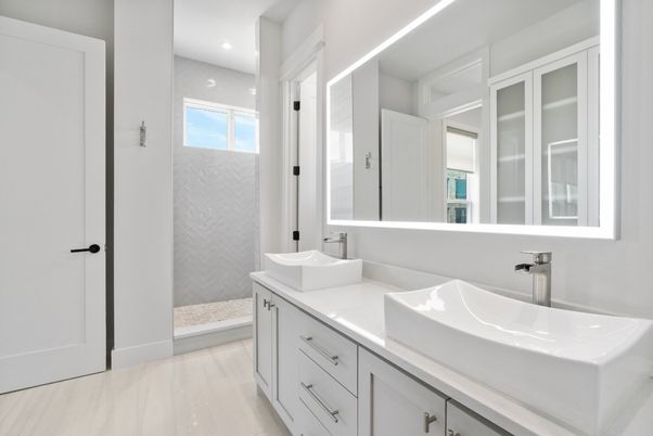 Bathroom, Dual Sink Vanities, Interior, Recessed Lighting