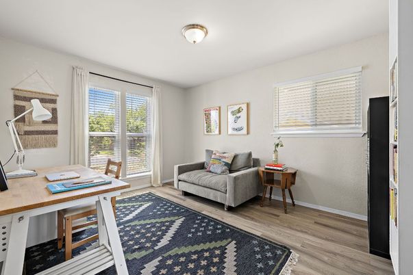 Home Office, Interior, Wood Texture Flooring