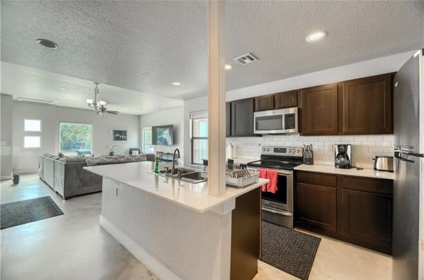 Interior, Kitchen, Recessed Lighting, Stainless Steel Appliances
