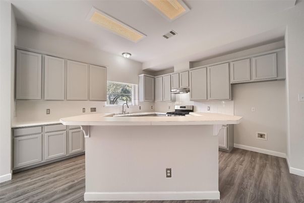 Interior, Kitchen, Wood Texture Flooring
