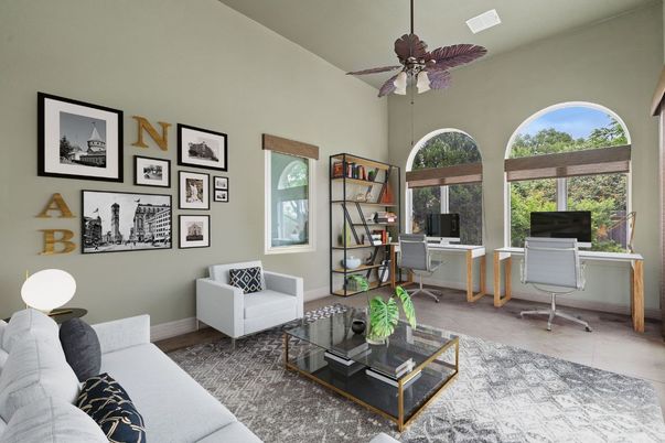 Home Office, Interior, Living room