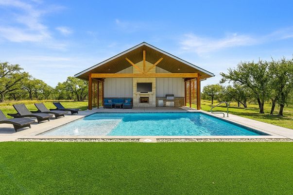 Backyard, Exterior, Fireplace, Pool