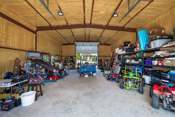 Garage, Interior, Wooden Ceilings, Wooden Walls