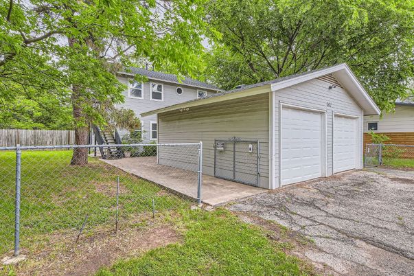 Backyard, Detached Garage, Exterior