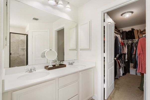 Bathroom, Dual Sink Vanities, Interior, Walk-in Closets