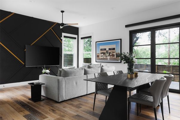 Dining room, Interior, Living room, Wood Texture Flooring