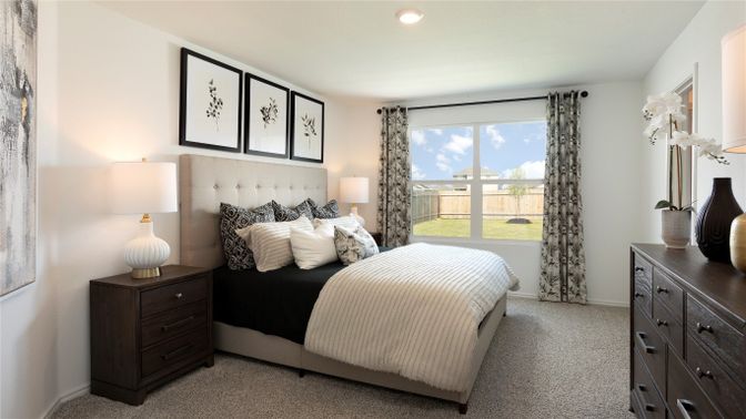Bedroom, Interior, Recessed Lighting