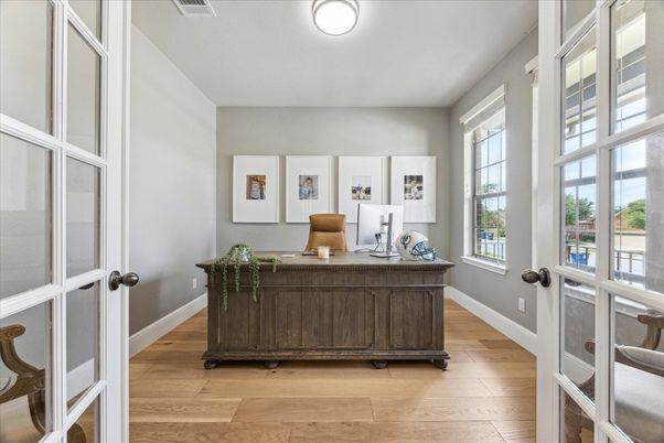 Home Office, Interior, Wood Texture Flooring