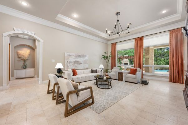 Chandelier, Interior, Living room, Recessed Lighting