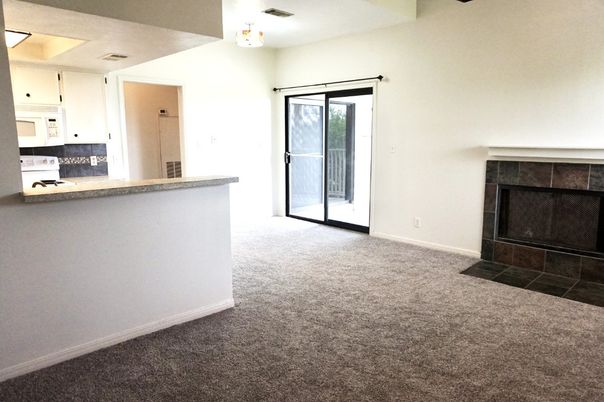Empty room, Fireplace, Interior