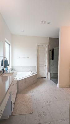 Bathroom, Dual Sink Vanities, Glass Shower, Interior