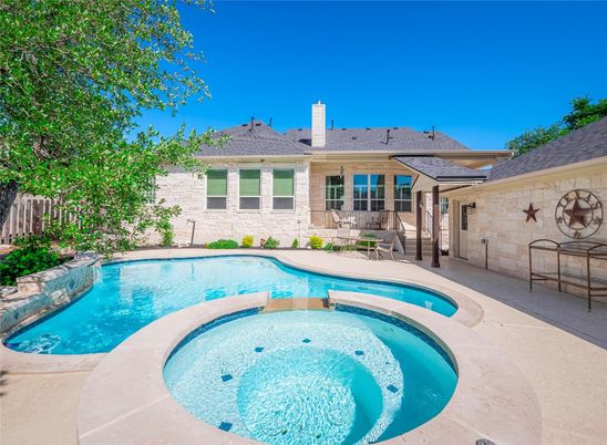Exterior, Pool, Solar Panels