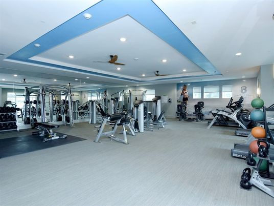 Fitness Equipment, Gym, Interior, Recessed Lighting