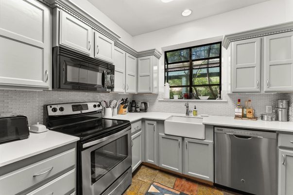 Interior, Kitchen, Recessed Lighting, Stainless Steel Appliances