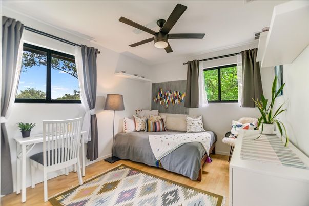 Bedroom, Interior, Wood Texture Flooring