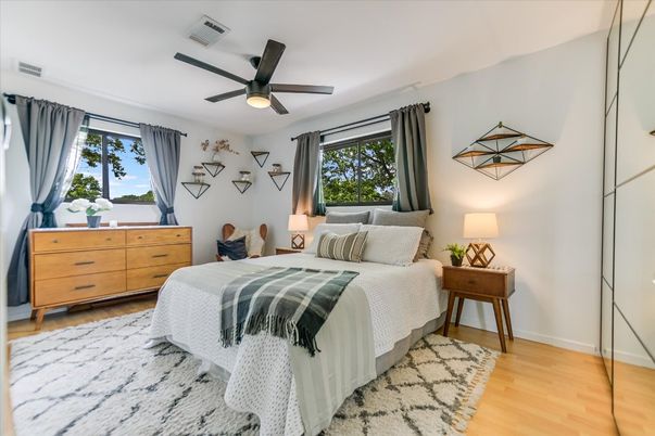 Bedroom, Interior, Wood Texture Flooring