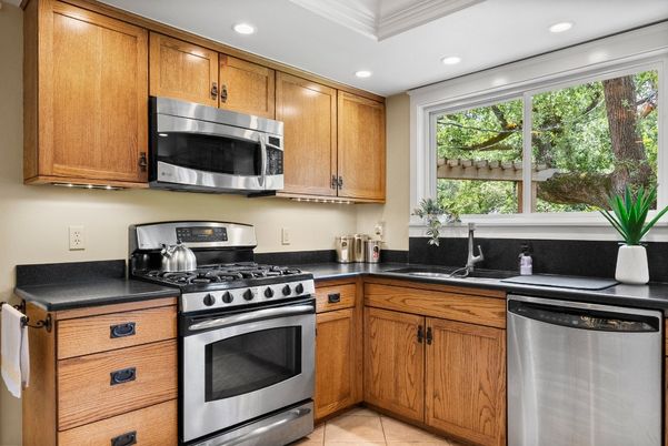 Interior, Kitchen, Recessed Lighting, Stainless Steel Appliances