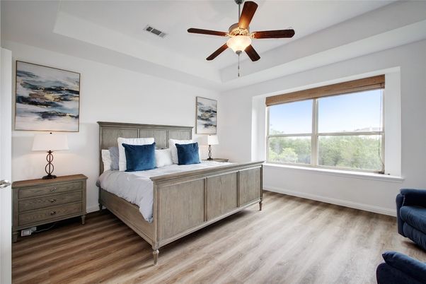 Bedroom, Interior, Wood Texture Flooring