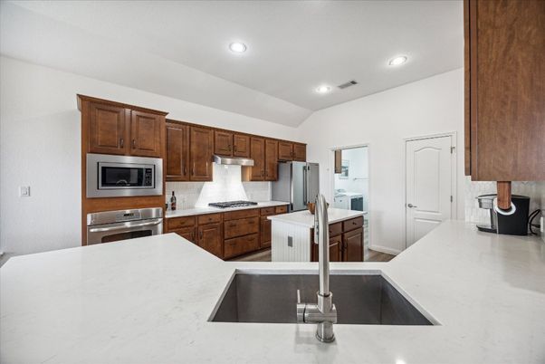 Interior, Kitchen, Recessed Lighting, Stainless Steel Appliances