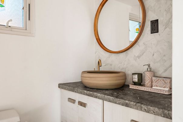 Bathroom, Interior, Marble Walls