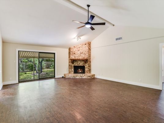 Empty room, Fireplace, Interior, Wood Texture Flooring